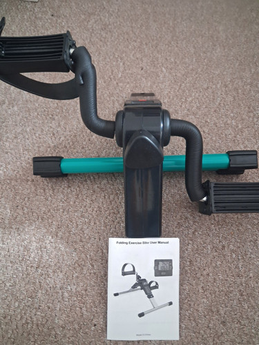 Folding exercise bike - exercise,