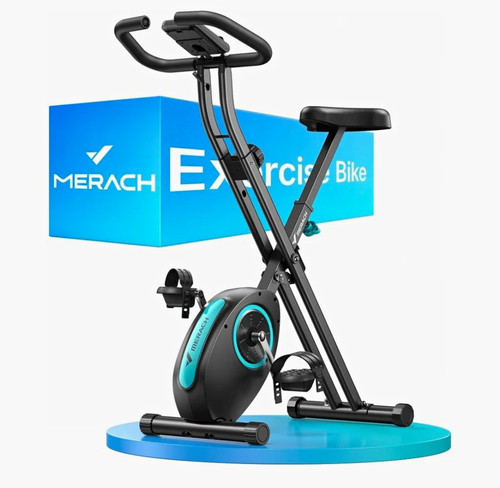 Merach folding exercise bike - folding,